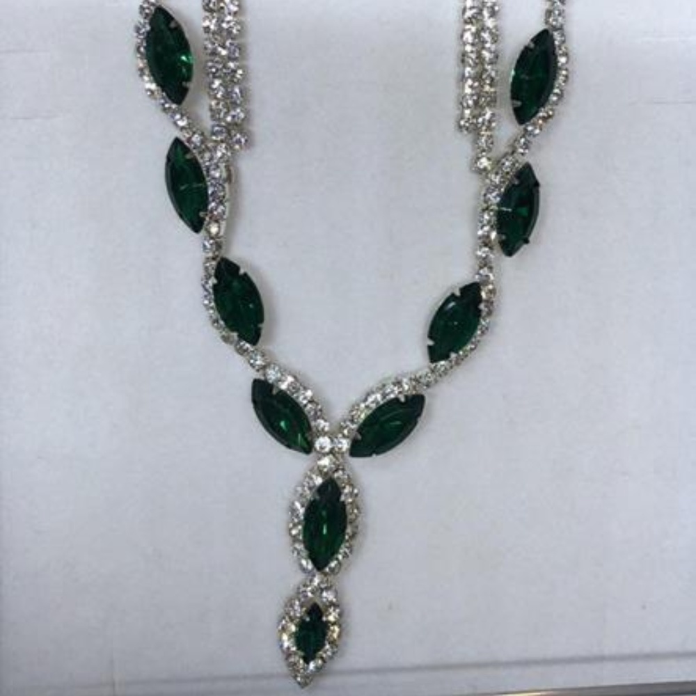 Emerald Necklace/Earring Set